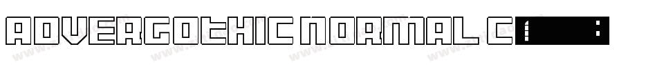 AdverGothic Normal C字体转换